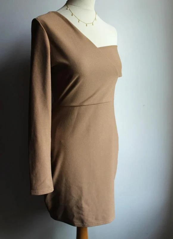 Beige asymmetrical Missguided dress – photo 2